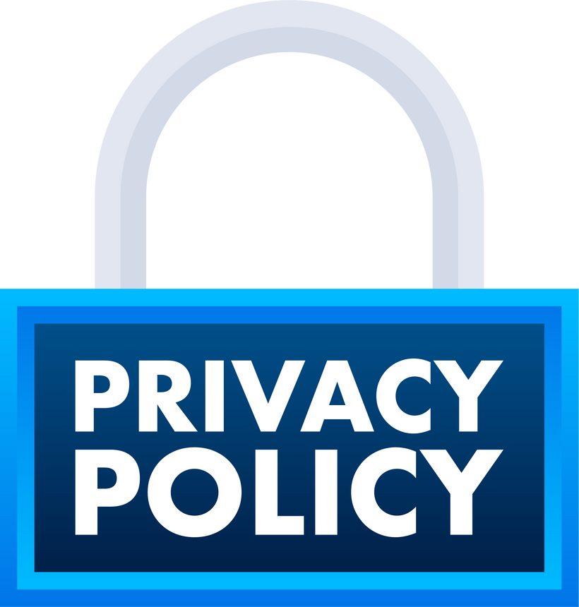 Privacy Policy. Data protection. Cyber Security. Vector stock illustration.